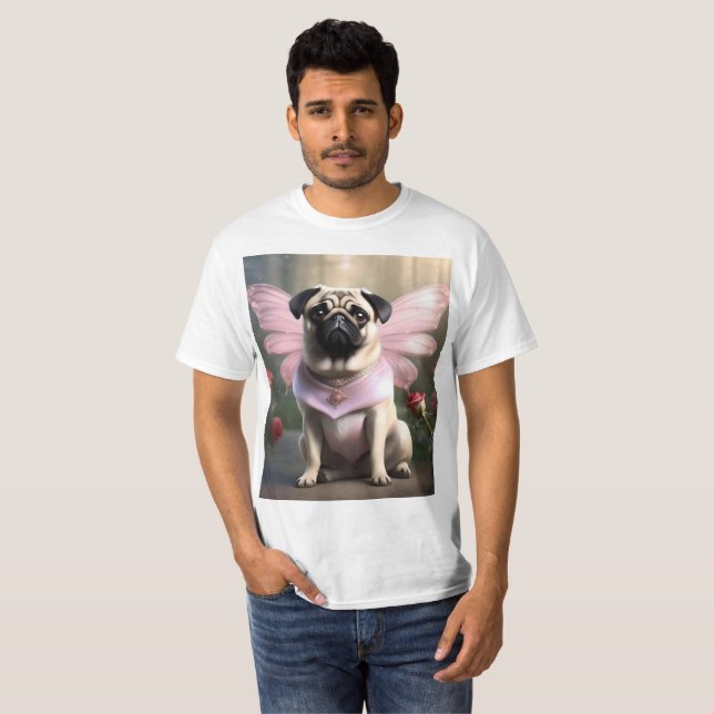 Camiseta Royal Pug: El hada princesa de los reinos encantad (Anverso completo)