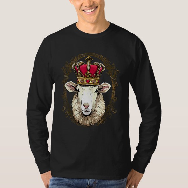 Camiseta Royal Sheep King Queen Princess Lamb Farm Animal S (Anverso)