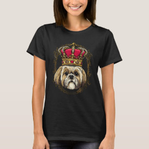 Camiseta Royal Shih Tzu King Queen Princesa Puppy Shih Tzu