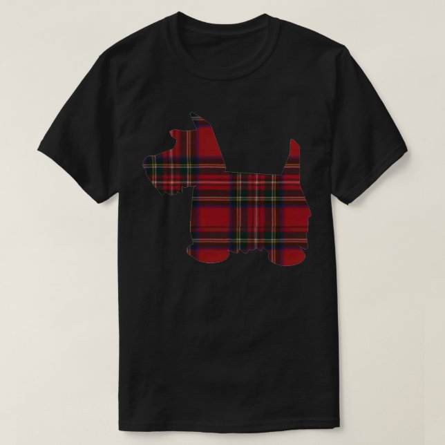 Camiseta Royal Stewart Tartan Scottie Dog 1 (Diseño del anverso)