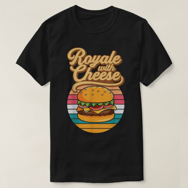 Camiseta Royale con gráfico de comida de hamburguesa de que (Diseño del anverso)