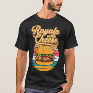 Camiseta Royale con gráfico de comida de hamburguesa de que