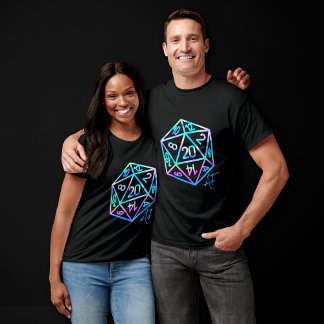 Camiseta RPG Crit AF | Holo Fantasy Tabletop PnP Gamer Dice
