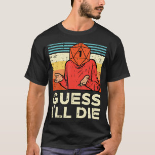 Camiseta Rpg Gamer 1 Adivina Que Morir Ill Retro Hombres Ni