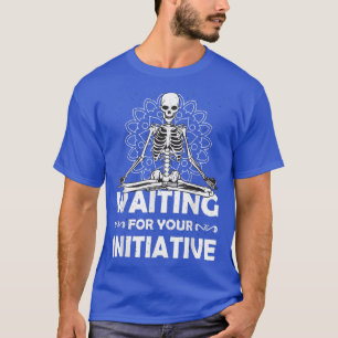 Camiseta RPG Skeleton Meditation Mantra Mandala T-Shirt