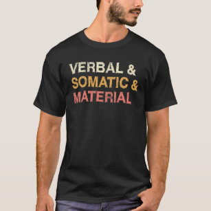 Camiseta RPG verbal y somático y material que actúa en
