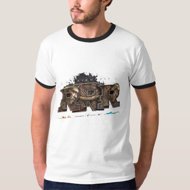 Camiseta RRR y S.S. Rajamouli diseños (Anverso)