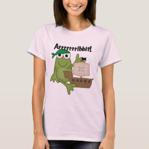Camiseta Rrrribbit Frog Pirate Tshirts y regalos