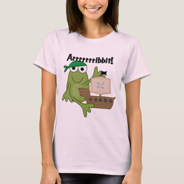 Camiseta Rrrribbit Frog Pirate Tshirts y regalos (Anverso)