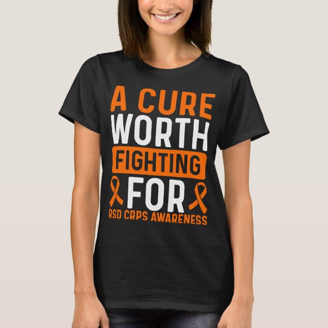 Camiseta RSD CRPS Awareness Ribbon Cure RSD CRPS Survivor (Anverso)