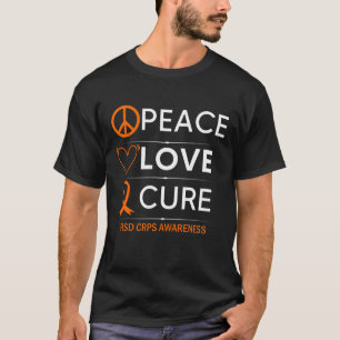Camiseta RSD CRPS Conciencia Paz Paz Naranja luchador por l