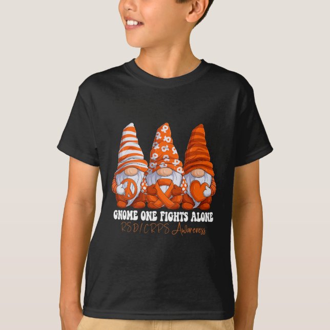 Camiseta RSD CRPS Mes de toma de conciencia Naranja Cinta G (Anverso)