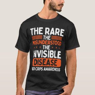 Camiseta RSD CRPS Warrior Naranja Ribbon Enfermedad Invisib