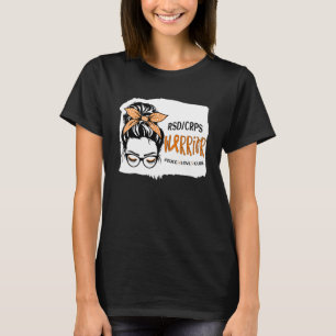 Camiseta RSDCRPS Warrior Awareness Support Squad Messy Bun