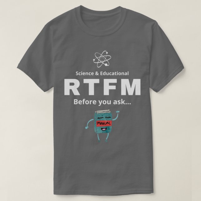 Camiseta RTFM Antes de preguntar (Diseño del anverso)