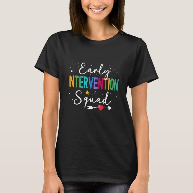 Camiseta RTI Crew Response Early Intervention Squad Teacher (Anverso)