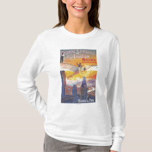 Camiseta Ruán, Francia - piloto y avión