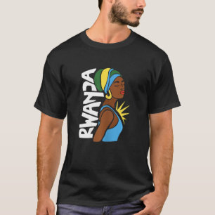 Camiseta Ruanda Bandera Ruandesa Mapa del patrimonio étnico