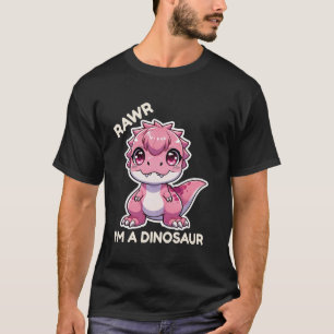 Camiseta Ruar soy un monstruo T Rex de dibujos animados de