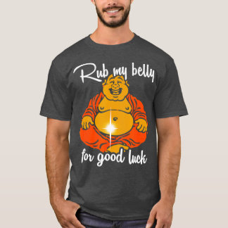 Camiseta Rub A Mi Belly Por Buena Suerte Buda Gracioso