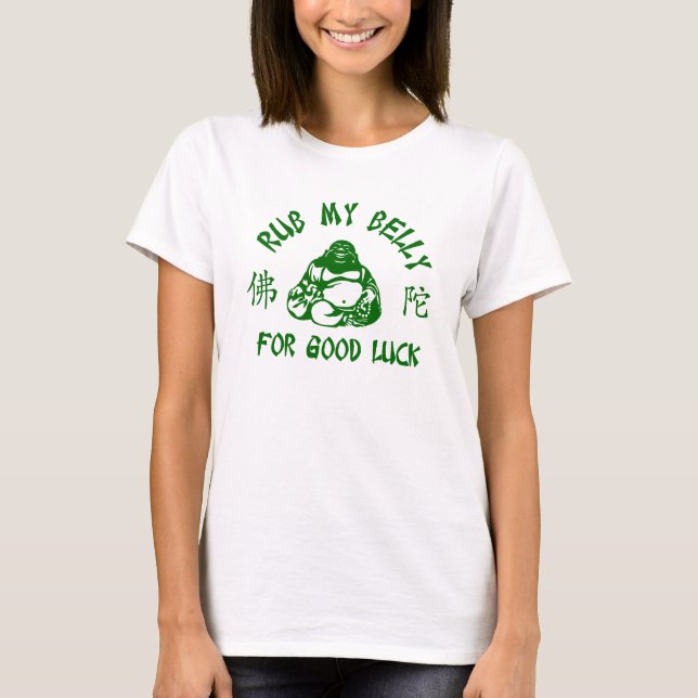 Camiseta Rub mi Belly de Buda (Anverso)