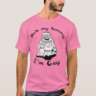 CAMISETA RUB MI TUMMY, ESTOY GAY