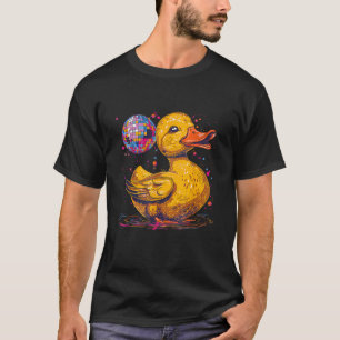 Camiseta Rubber Duck Disco Ball Artwork Dancing Rubber Duck