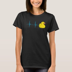 Camiseta Rubber Duck Rubber Duck Heartbeat Ekg Pulse