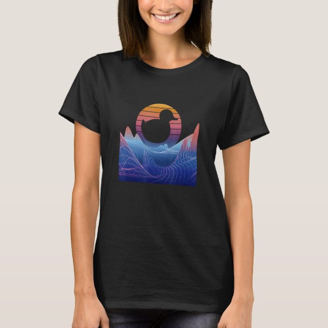 Camiseta Rubber Duck Space Vaporwave Rubber Ducky Rubber Du (Anverso)