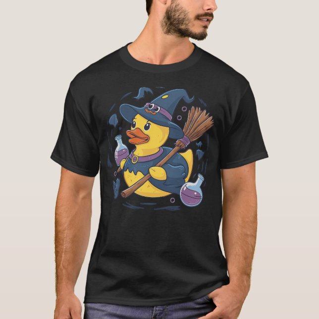 Camiseta Rubber Duck Witch Rubber Duckie Costume Party (2) (Anverso)