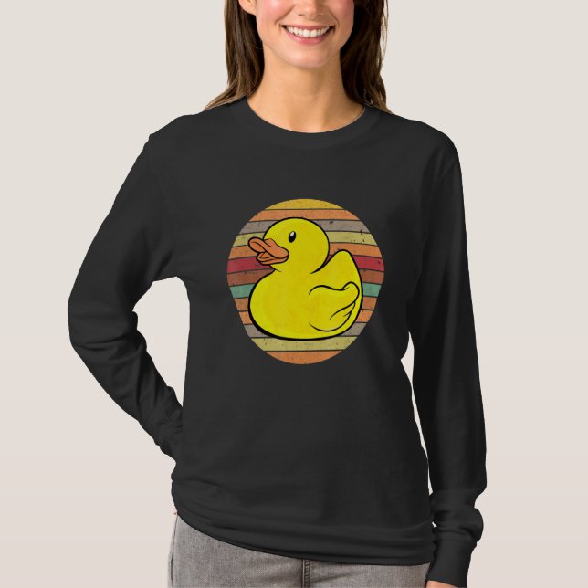Camiseta Rubber Duckie Rubber Duck Bath Retro (Anverso)