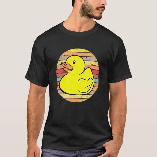Camiseta Rubber Duckie Rubber Duck Bath Retro (Anverso)