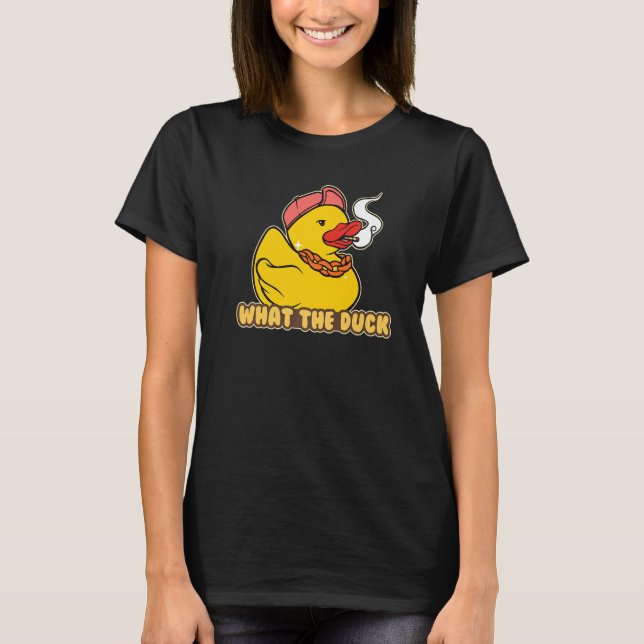 Camiseta Rubber Duckie What The Duck (Anverso)