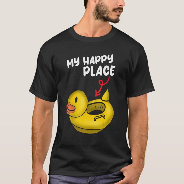 Camiseta Rubber Ducks My happy place (Anverso)
