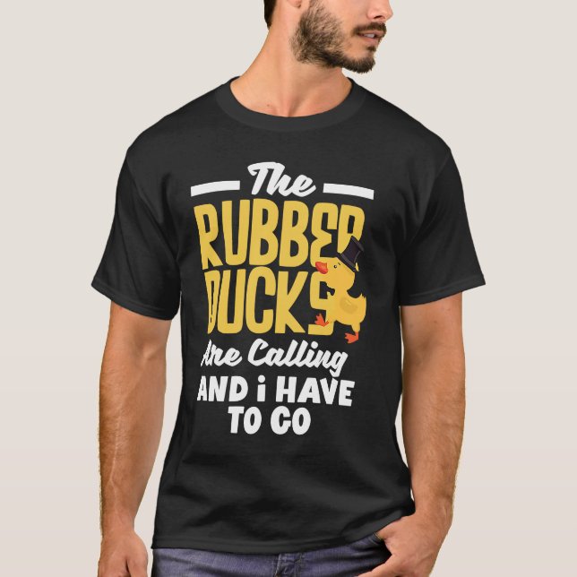 Camiseta Rubber Ducky Rubber Ducks califica a divertida gom (Anverso)
