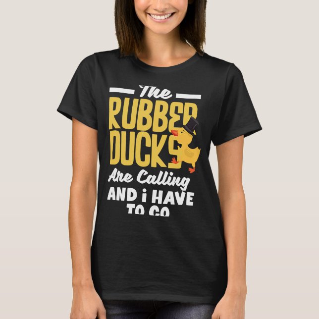Camiseta Rubber Ducky Rubber Ducks califica a divertida gom (Anverso)