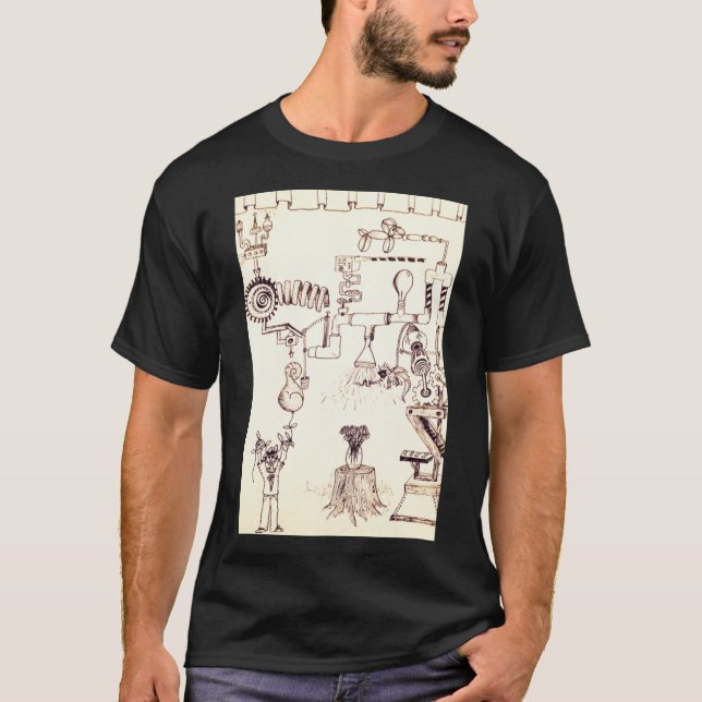 Camiseta Rube goldberg doodle Classic T-Shirt (Anverso)