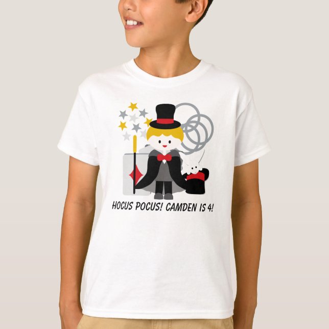 Camiseta rubia de encargo de la magia de la (Anverso)