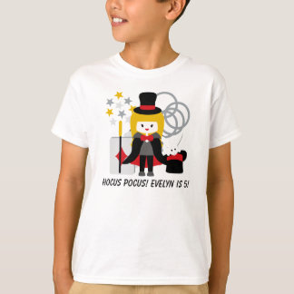 Camiseta rubia de encargo de la magia de la