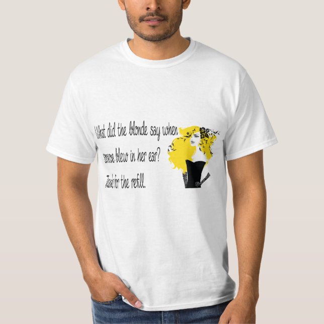 Camiseta rubia del chiste (Anverso)