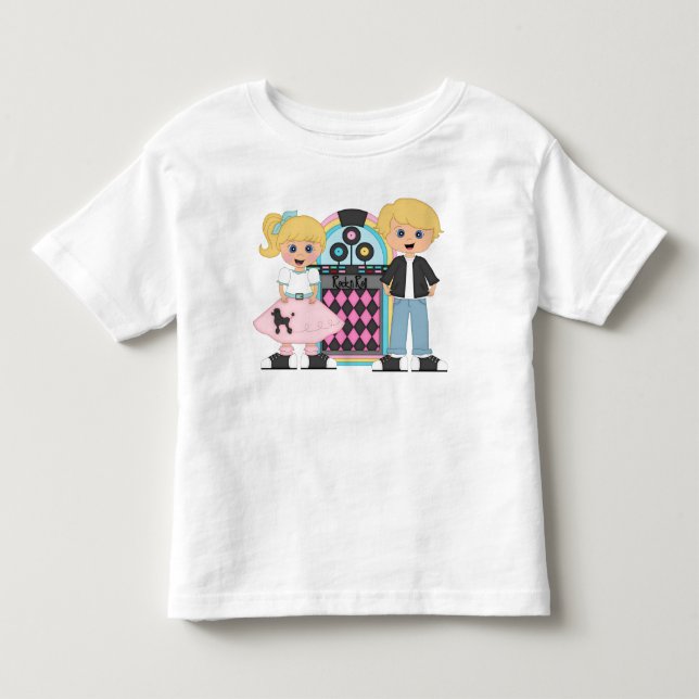 Camiseta rubia del salto del calcetín de los niños (Anverso)