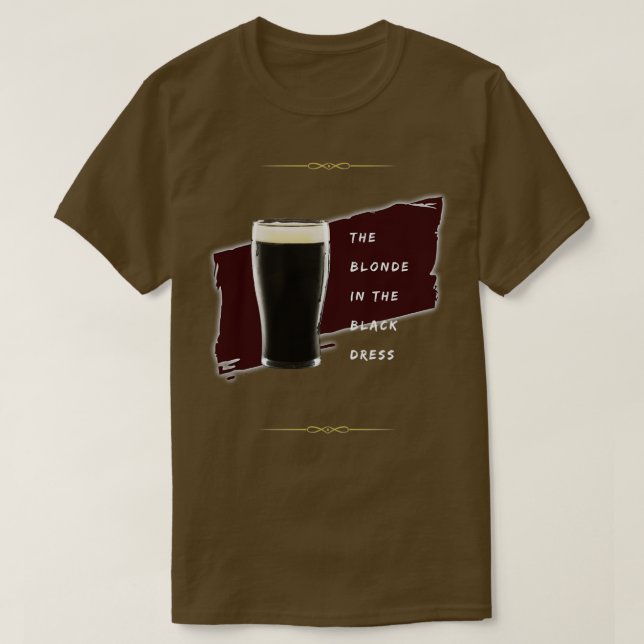 Camiseta Rubia en el vestido negro (Diseño del anverso)