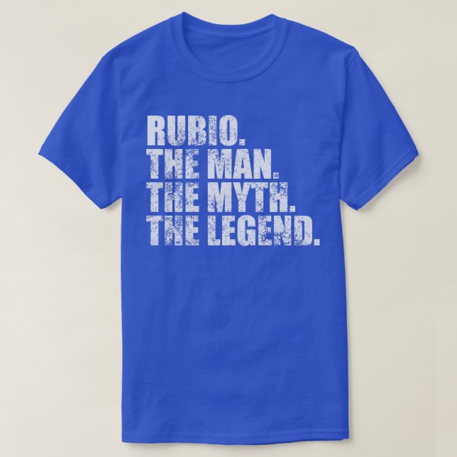 Camiseta RubioRubio Nombre de la familia Rubio apellido Rub (Diseño del anverso)