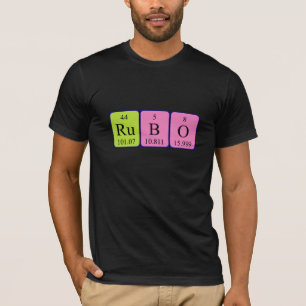 Camiseta Rubo periodic table name shirt