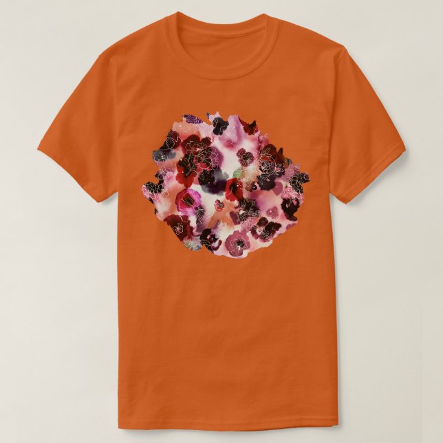 CAMISETA RUBOR DE FLORES DE WIP (Diseño del anverso)