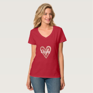 Camiseta Rubor Pink Heart