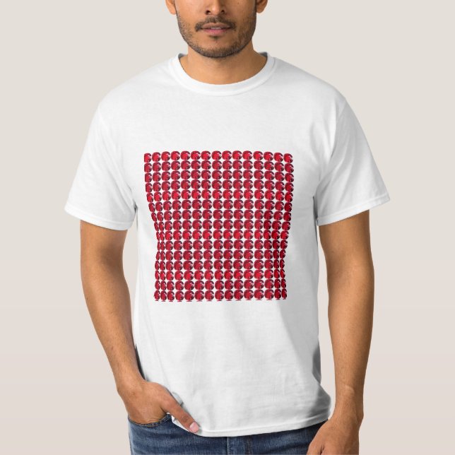 Camiseta Ruby Gemstone Art, rojo (Anverso)