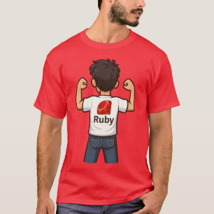 Camiseta Ruby Programmer Cartoon T-Shirt