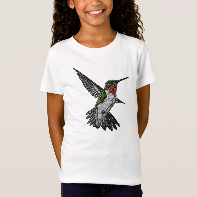 Camiseta Ruby Throed Hummingbird (Anverso)
