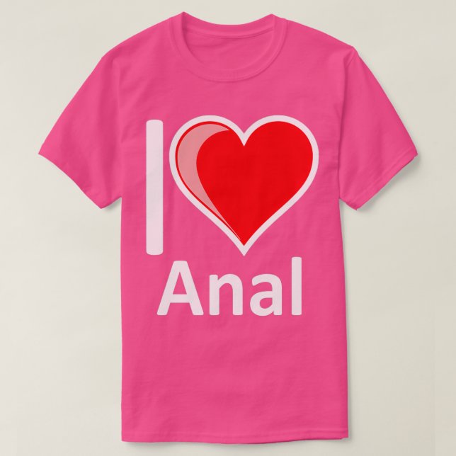 Camiseta Rude I Love Anal Merchandise Secreto Santa Valenti (Diseño del anverso)